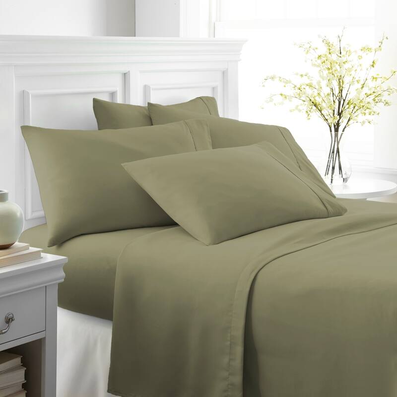 Soft Essentials Ultra-soft 6-piece Bed Sheet Set - Twin - Sage