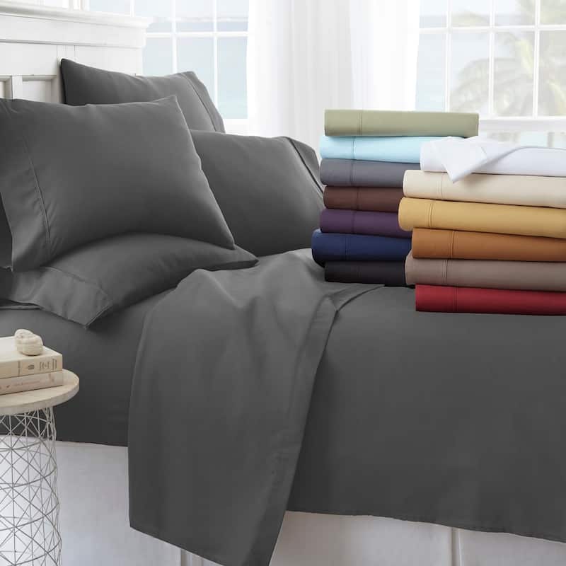 Home Collection Ultra-soft 6-piece Bed Sheet Set - Merit Linens Ultra-soft 6-piece Bed Sheet Set