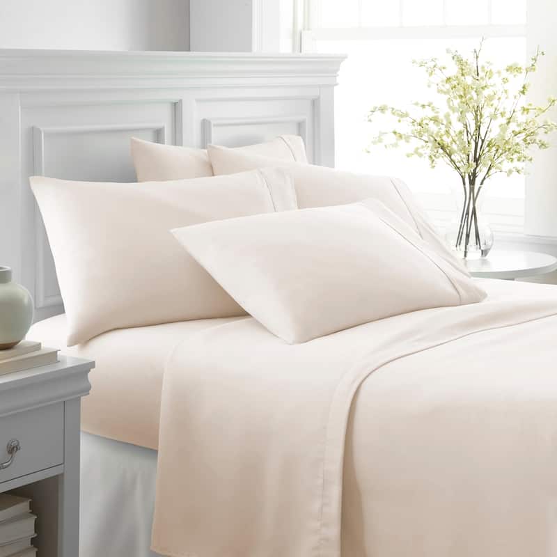 Home Collection Ultra-soft 6-piece Bed Sheet Set - California King - Ivory
