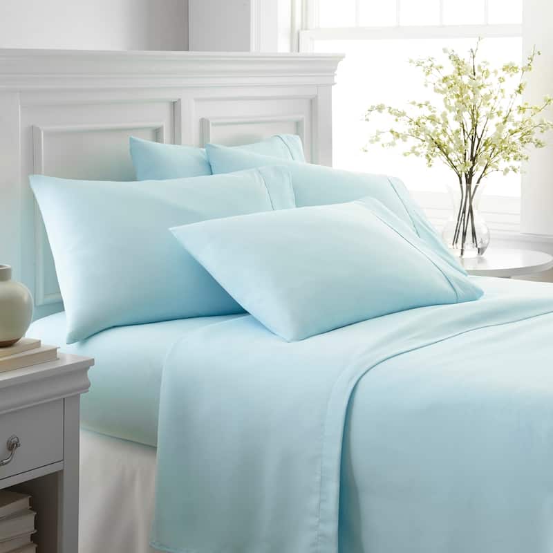 Home Collection Ultra-soft 6-piece Bed Sheet Set - King - Aqua