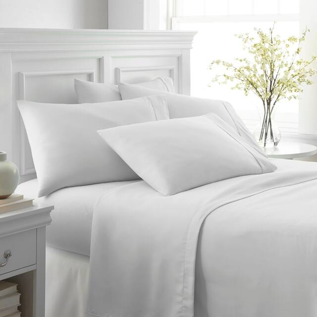 Home Collection Ultra-soft 6-piece Bed Sheet Set - Twin Xl - White