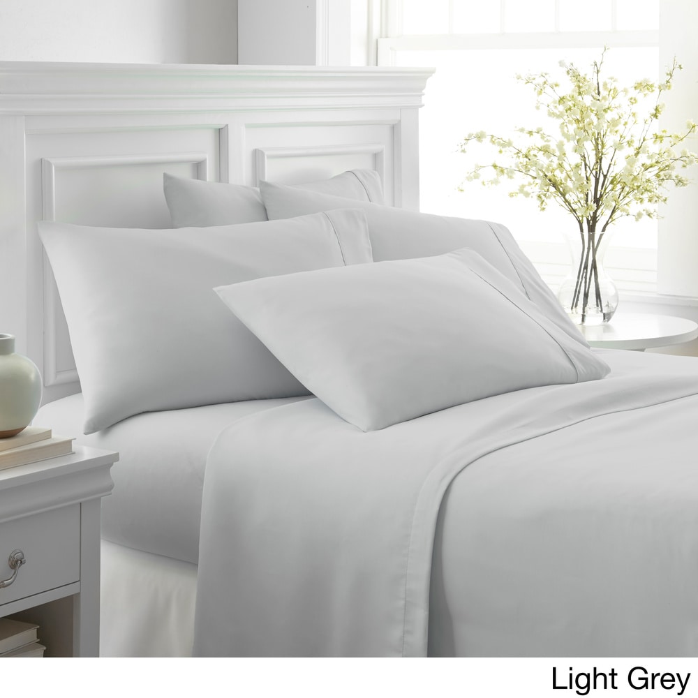 Merit Linens Premium Bamboo 4 Piece Luxury Bed Sheet Set Full Taupe