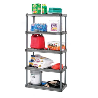 Plano 5 Shelf Heavy-Duty Ventilated Shelving Unit -18-inch Shelf