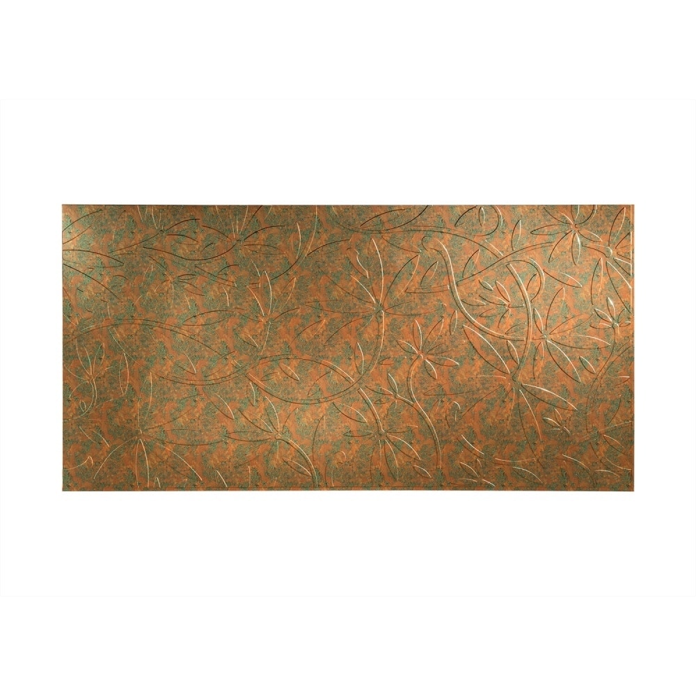 FASÄDE Audrey 4-foot x 8-foot PVC Wall Panel in Copper Fantasy
