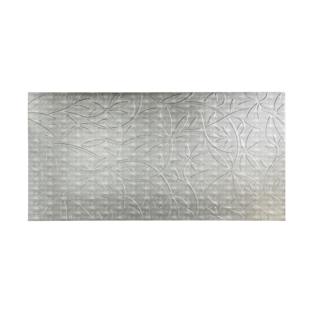 FASÄDE Audrey 4-foot x 8-foot PVC Wall Panel in Crosshatch Silver