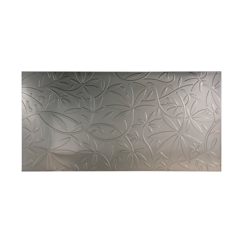 FASÄDE Audrey 4-foot x 8-foot PVC Wall Panel in Brushed Nickel