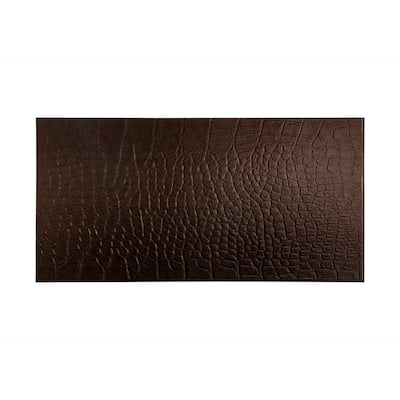 FASÄDE Cayman 4-foot x 8-foot PVC Wall Panel in Smoked Pewter