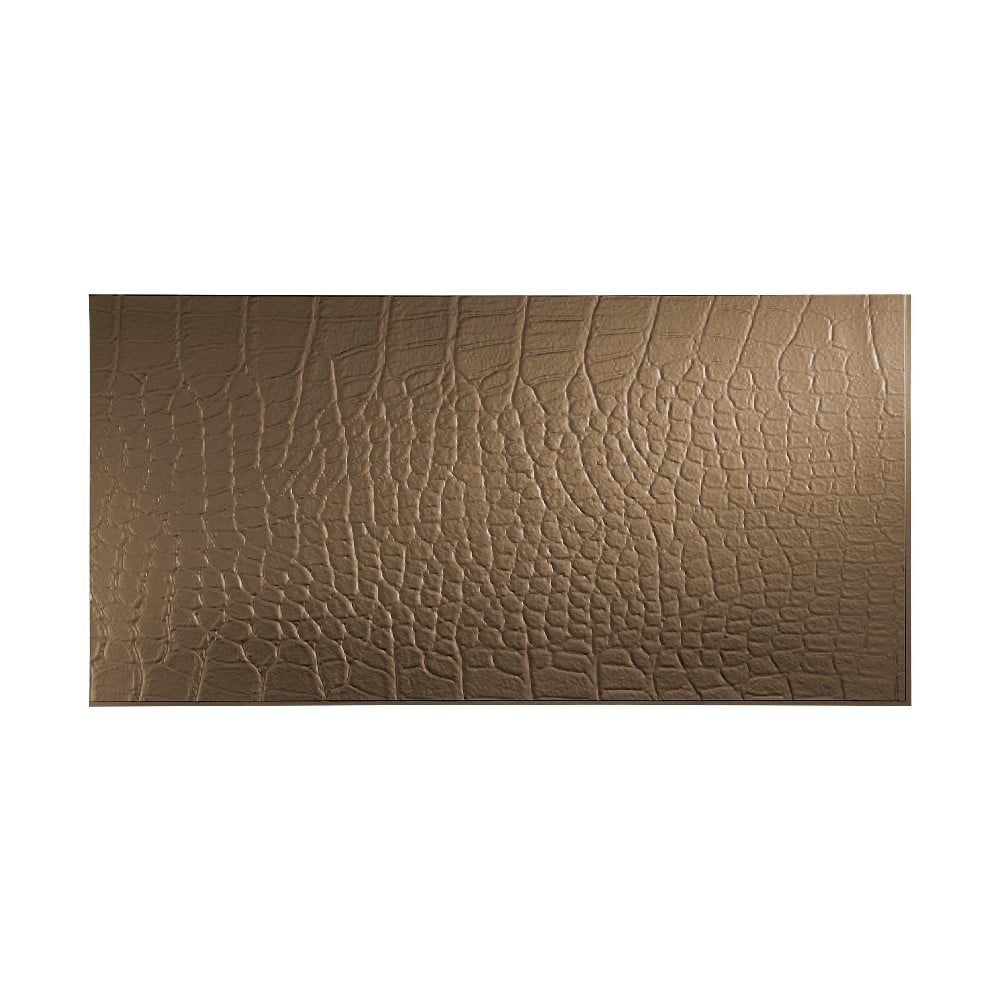 FASÄDE Cayman 4-foot x 8-foot PVC Wall Panel in Argent Bronze