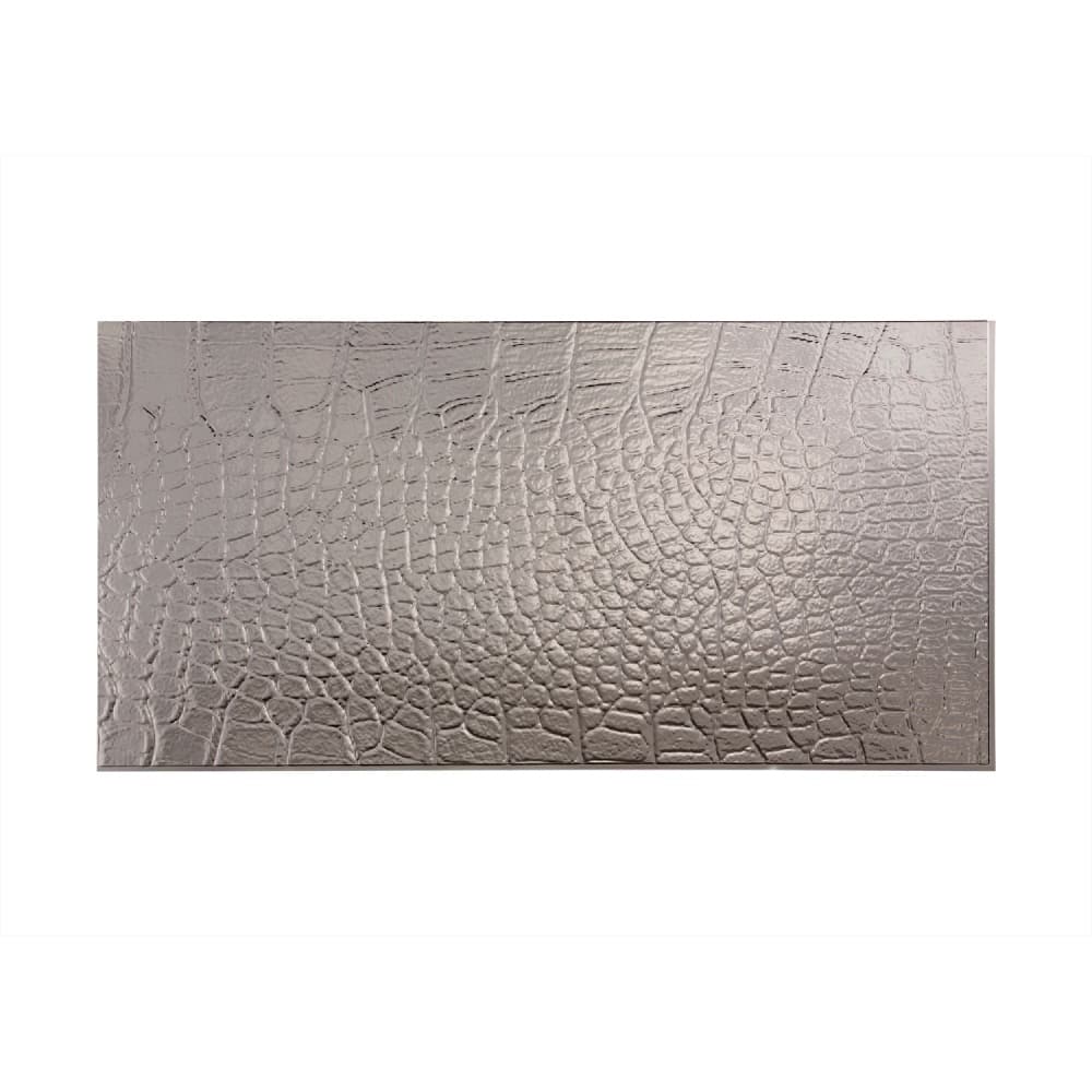 FASÄDE Cayman 4-foot x 8-foot PVC Wall Panel in Brushed Nickel