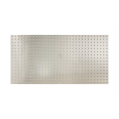 FASÄDE Dome 4-foot x 8-foot PVC Wall Panel in Brushed Aluminum