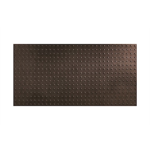Fasade Dome Smoked Pewter Wall Panel (4' x 8')