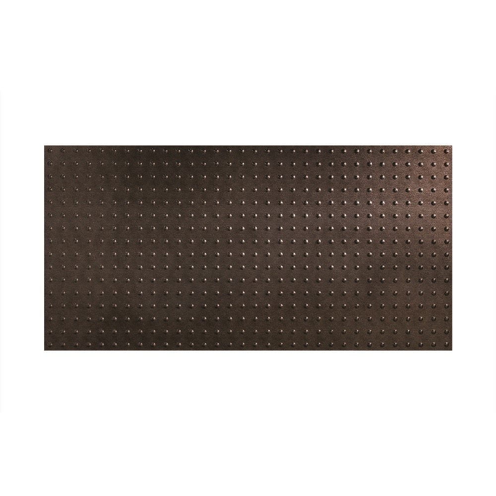 FASÄDE Dome 4-foot x 8-foot PVC Wall Panel in Smoked Pewter