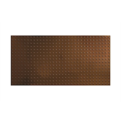 FASÄDE Dome 4-foot x 8-foot PVC Wall Panel in Oil Rubbed Bronze