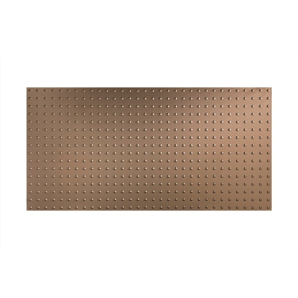 FASÄDE Dome 4-foot x 8-foot PVC Wall Panel in Argent Bronze