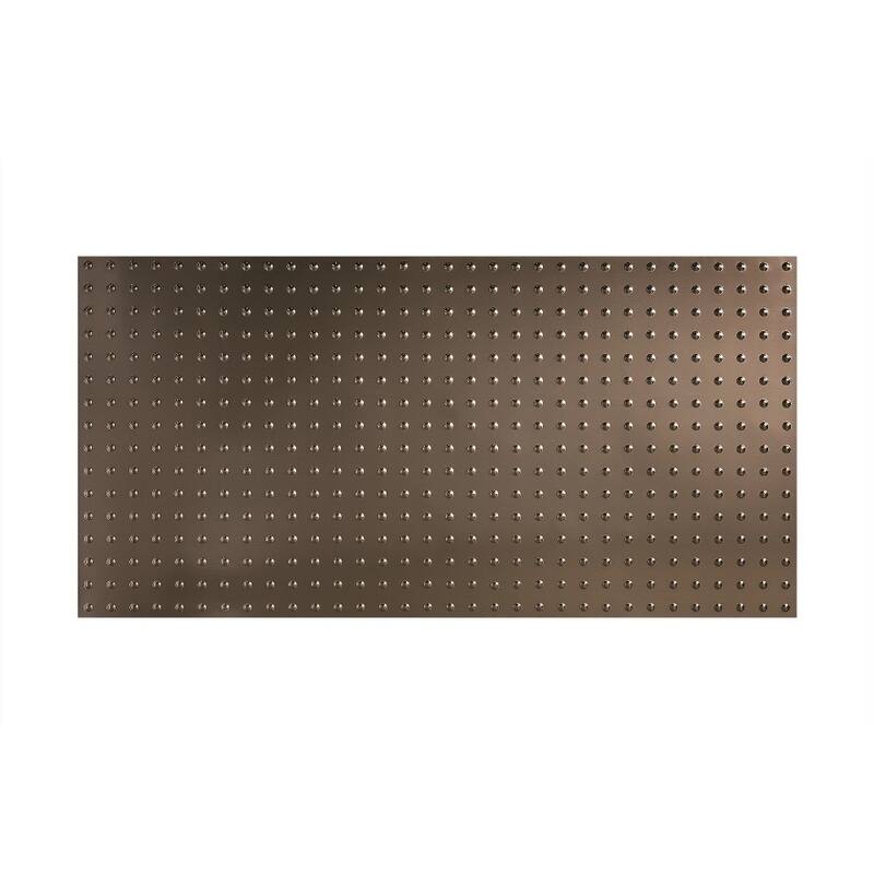 FASÄDE Dome 4-foot x 8-foot PVC Wall Panel in Brushed Nickel