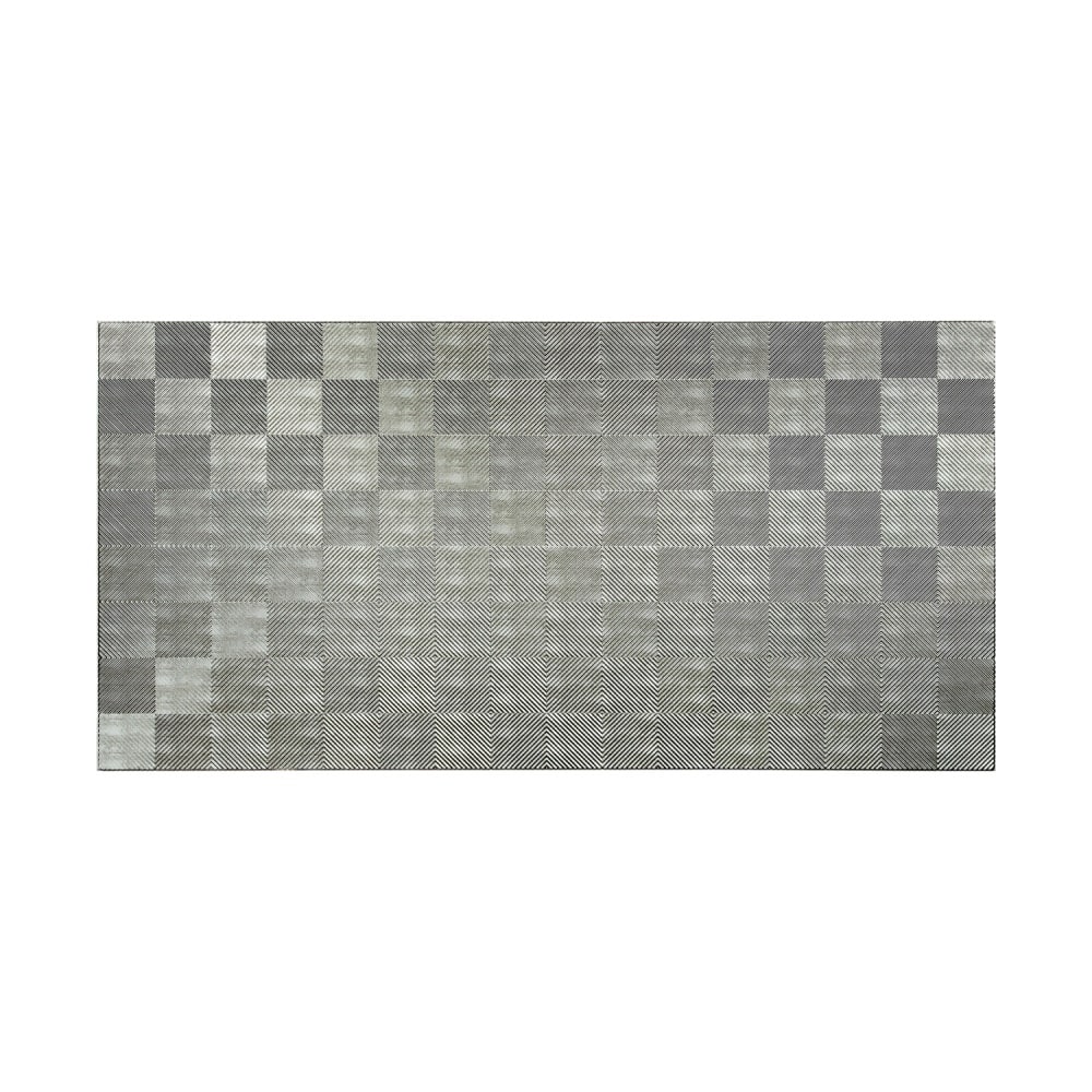 FASÄDE Quattro 4-foot x 8-foot PVC Wall Panel in Crosshatch Silver