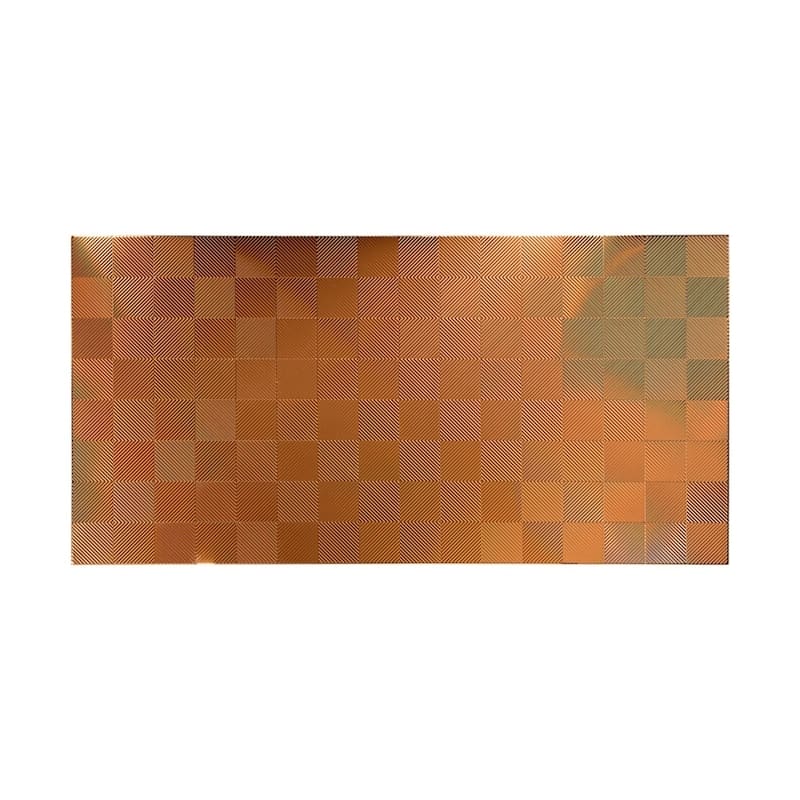 FASÄDE Quattro 4-foot x 8-foot PVC Wall Panel in Polished Copper