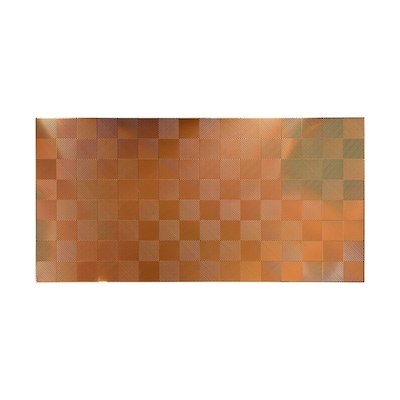 FASÄDE Quattro 4-foot x 8-foot PVC Wall Panel in Polished Copper