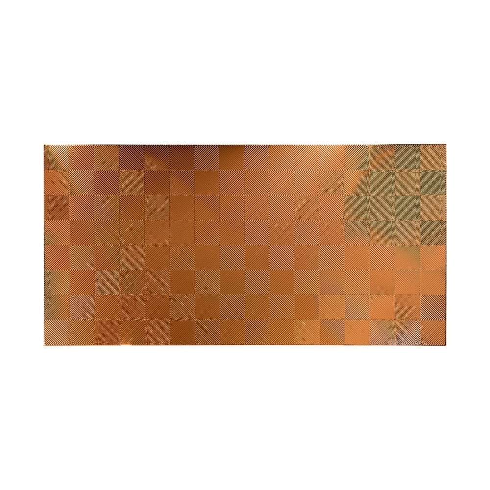 FASÄDE Quattro 4-foot x 8-foot PVC Wall Panel in Polished Copper