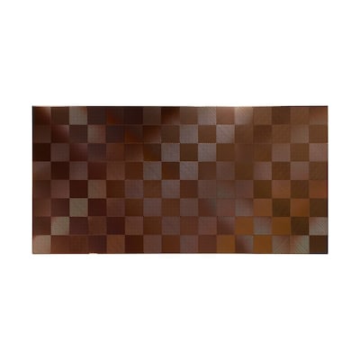 FASÄDE Quattro 4-foot x 8-foot PVC Wall Panel in Oil Rubbed Bronze
