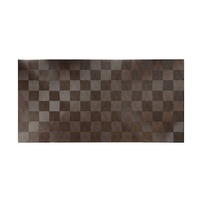 FASÄDE Quattro 4-foot x 8-foot PVC Wall Panel in Smoked Pewter