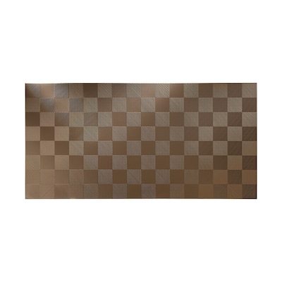 FASÄDE Quattro 4-foot x 8-foot PVC Wall Panel in Argent Bronze
