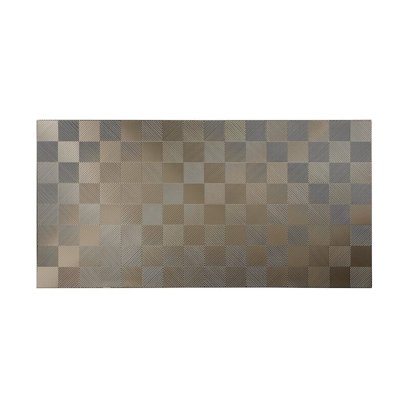 FASÄDE Quattro 4-foot x 8-foot PVC Wall Panel in Brushed Nickel