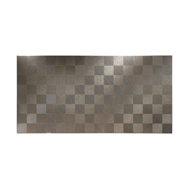 FASÄDE Quattro 4-foot x 8-foot PVC Wall Panel in Galvanized Steel