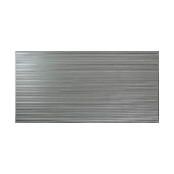 FASÄDE Rib 4-foot x 8-foot PVC Wall Panel in Argent Silver - Bed Bath ...