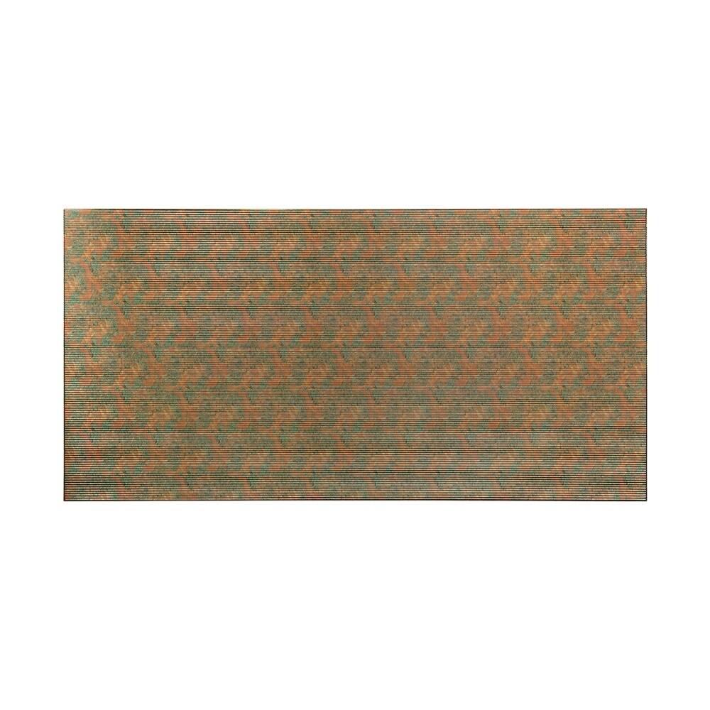 Fasade Rib Copper Fantasy Wall Panel (4' x 8') - Overstock - 10532494