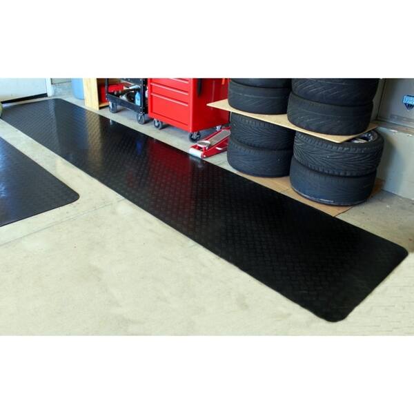 Shop Mats Inc Garage Floor Protection Utility Mat Black On