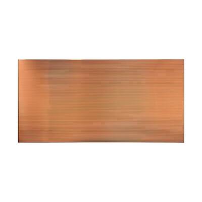 Fasade Rib Polished Copper Wall Panel (4' x 8')