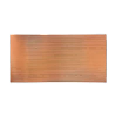 FASÄDE Rib 4-foot x 8-foot PVC Wall Panel in Polished Copper
