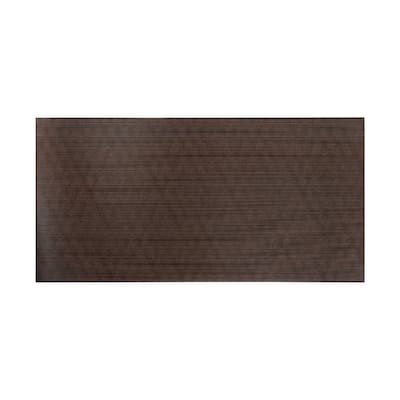 FASÄDE Rib 4-foot x 8-foot PVC Wall Panel in Smoked Pewter