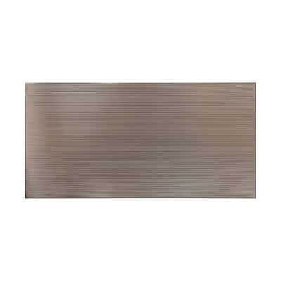 Fasade Rib Brushed Nickel Wall Panel (4' x 8')