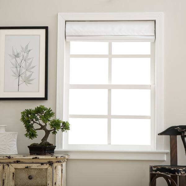 Shop Arlo Blinds Cloud White Room Darkening Cordless Lift Fabric