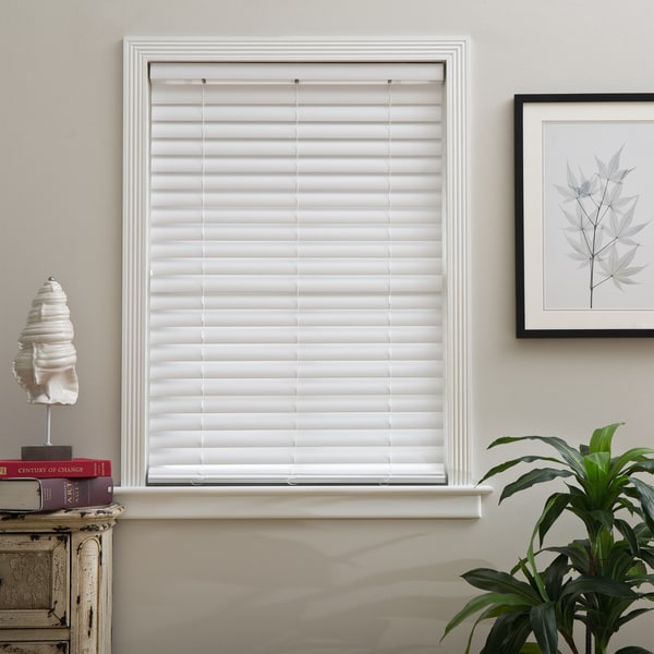 Arlo Blinds Cordless 2-Inch S Wave Venetian Faux wood Blind