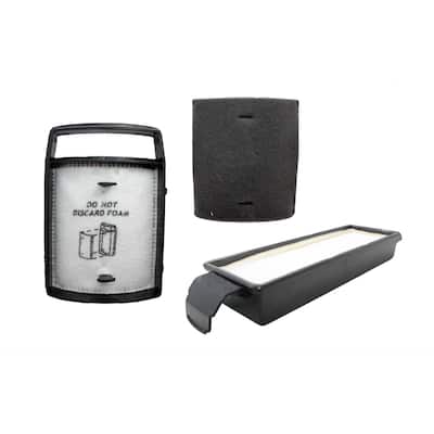 Eureka-compatible Boss Pet Fresh Bagless Filter Kit - Black