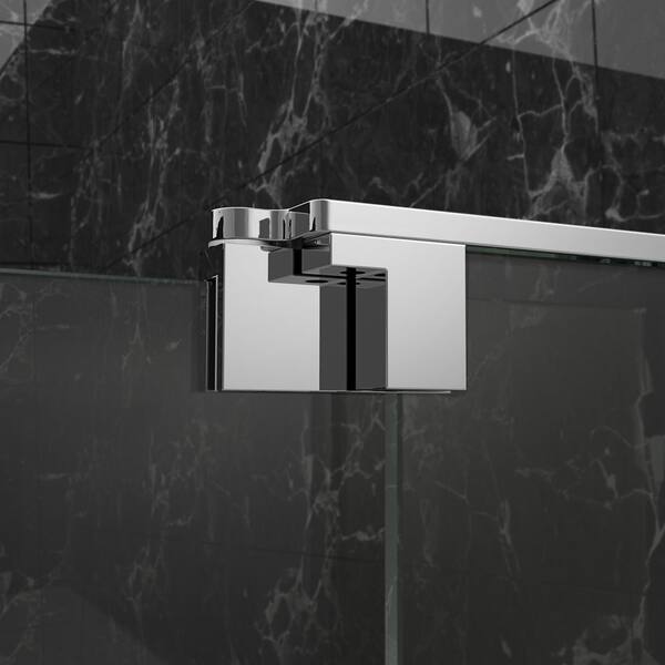 Dreamline Allure 62 63 In W X 73 In H Frameless Pivot Shower Door 62 63 W Overstock 10533146