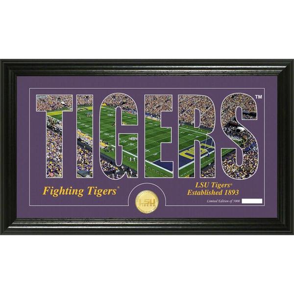 Louisiana State University "Word Art" Bronze Coin Panoramic Photo Mint