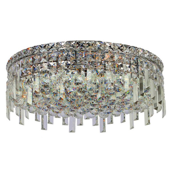 Shop Glam Art Deco Style 6light Polished Chrome Finish with Faceted