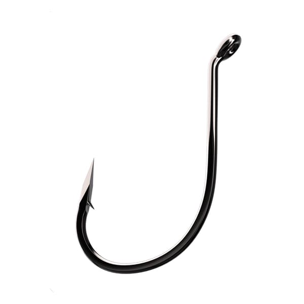 Eagle Claw Trokar Drop Shot Hook Platinum Black Size 1/ 0 (Per 7)
