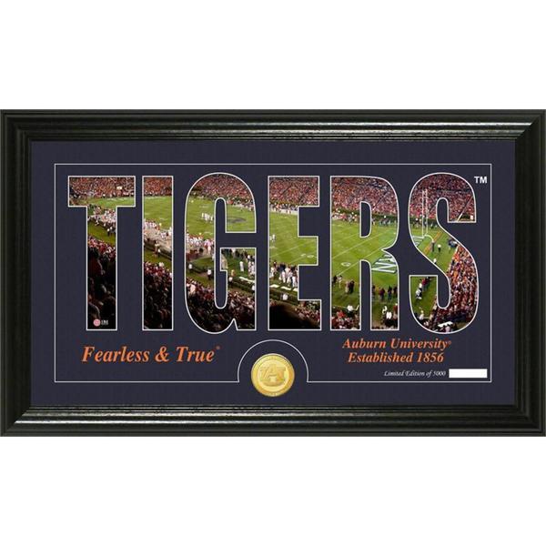 Auburn University "Word Art" Bronze Coin Panoramic Photo Mint