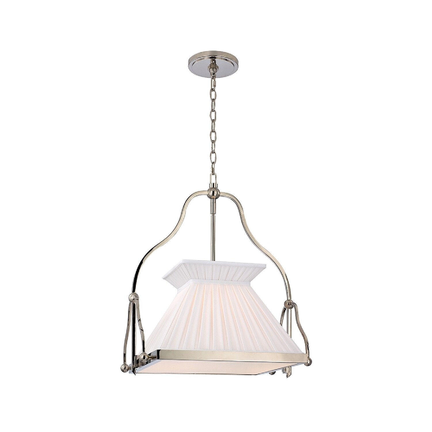 Hudson Valley Clifton Polished Nickel Chandelier (Polished Nickel, White) - Chandeliers For Bedrooms by Overstock.com