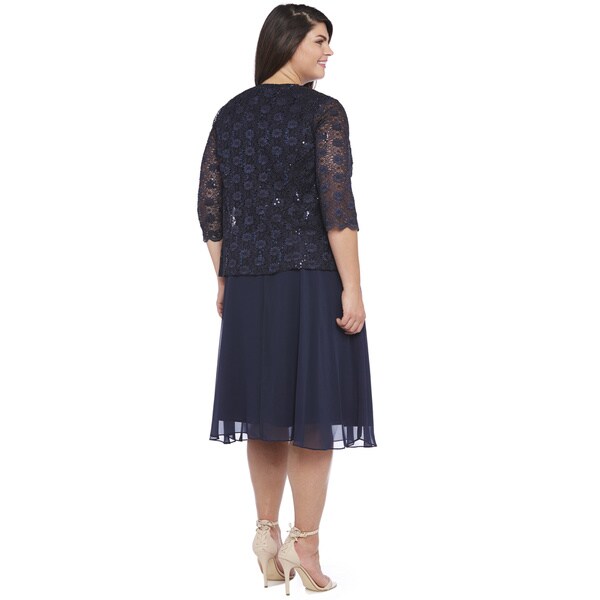 r&m richards lace jacket dress