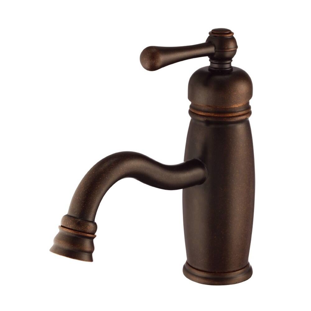 Gerber D225557BR Bronze Opulence Single Hole Bathroom Faucet - Tumbled Bronze