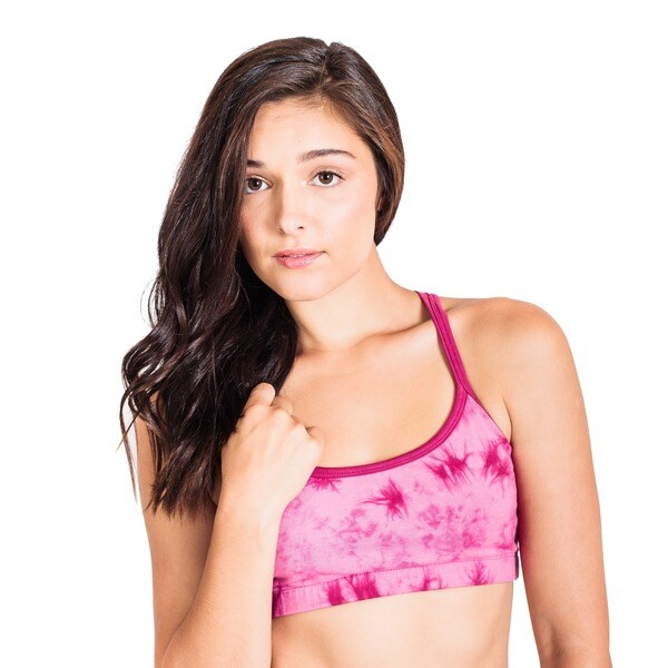 Organic Cotton Aztec Sunrise Stripe Yoga Bralette-40178