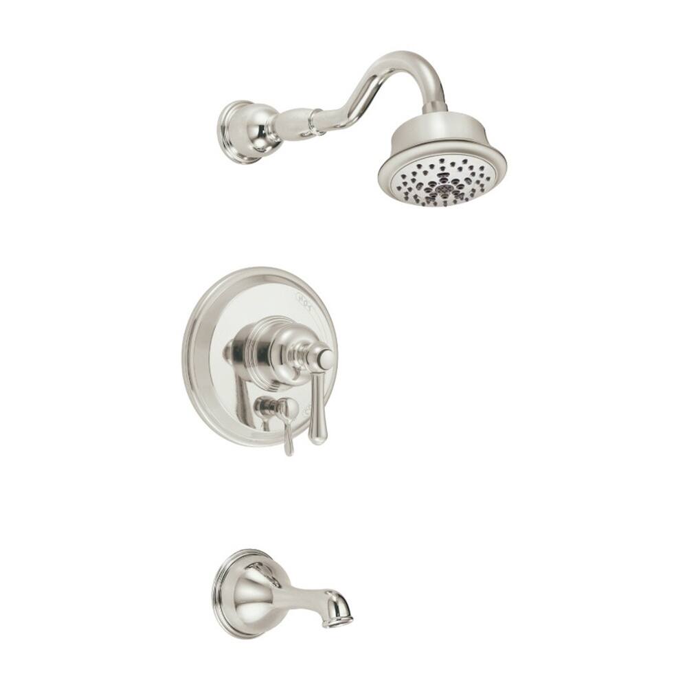 Gerber D502257PNVT Nickel Opulence Tub and Shower Faucet - Polished Nickel