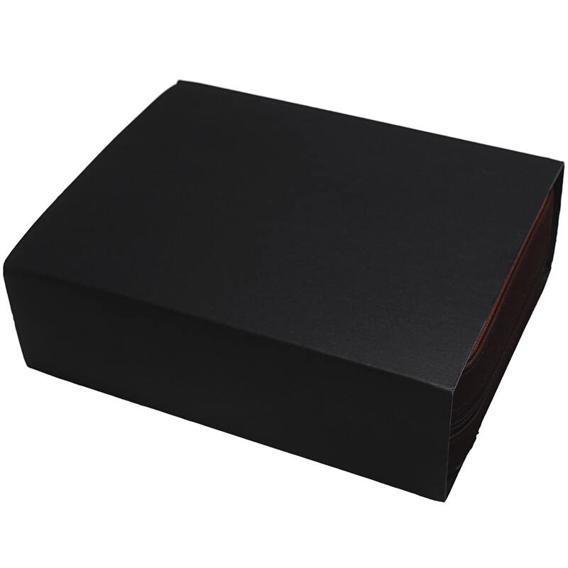 Brown Leatherette Four-Slot Watch Box/Travel Case