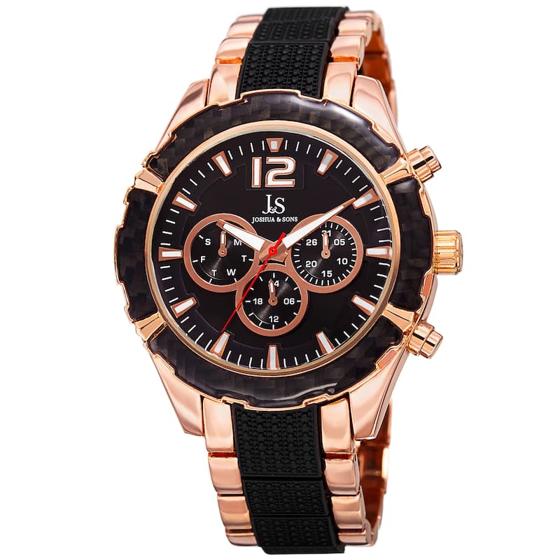 Joshua & Sons Men's Swiss Quartz Multifunction Bracelet Watch